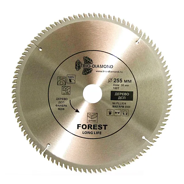 Диск пильный Trio-Diamond FLL834 255*30*100Т