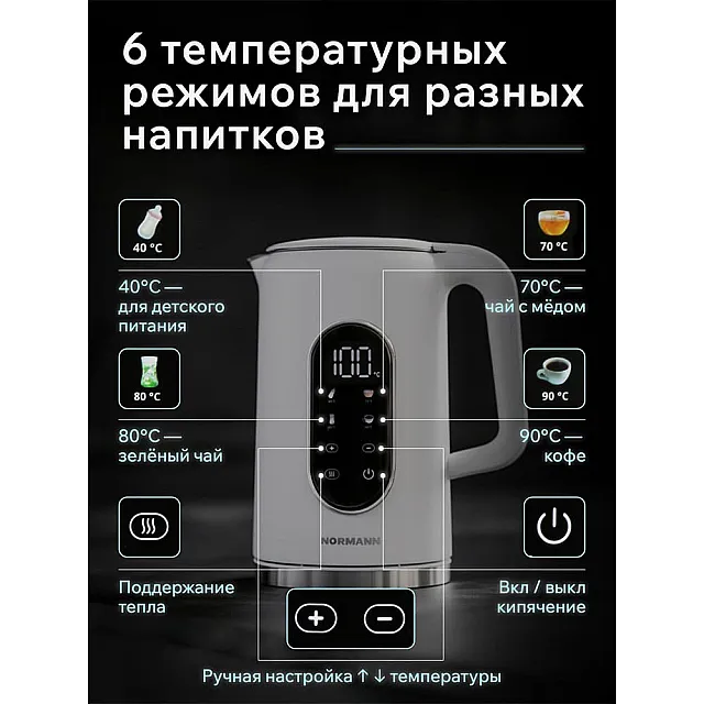 Чайник электрический Normann AKL-522 N16039-3
