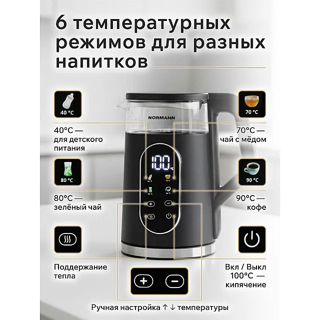 Чайник электрический Normann AKL-525 N16039-2