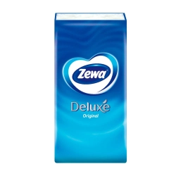 Платки носовые Zewa Deluxe 3 слойные с теснением белые неароматизированные 10 шт