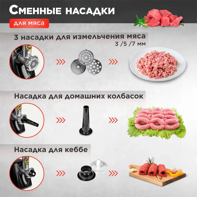 Мясорубка электрическая Normann AMG-352