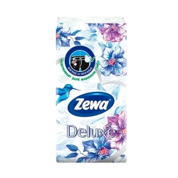 Платки носовые Zewa Deluxe Design 3-слойные с тиснением белые неароматизированные 10 шт