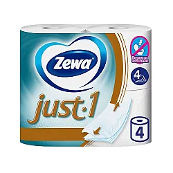Бумага туалетная Zewa Just 1 без аромата 4рулона Бумага туалетная Zewa Just 1 без аромата 4рулона