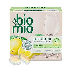 Таблетки для посудомоечной машины BioMio Бергамот и Юдзу 10 г 25 шт