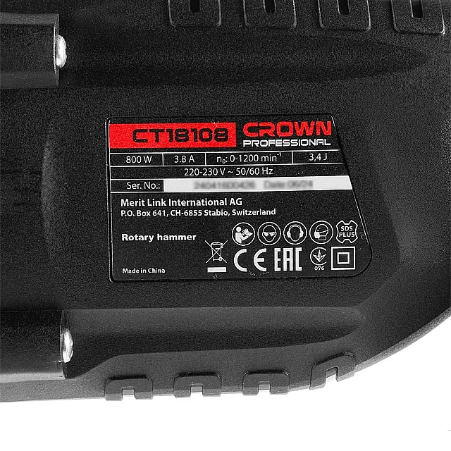 Перфоратор Crown CT18108 BMC
