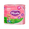 Бумага туалетная Plushe Classic Клубника 2 слоя 4 шт
