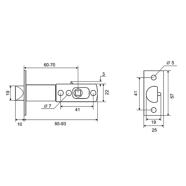 Механизм для кнобов Palladium AB