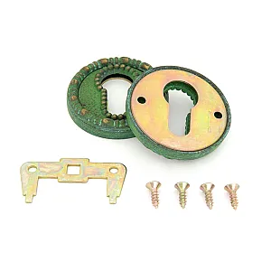 Накладка Manzzaro Art ET Ag античная бронза green