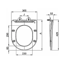 Сиденье для унитаза AV Engineering Comfort X1 AVWHR203X1C