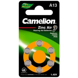 Батарейка Camelion Mercury Free ZA13 BP6 1.4V 60/600 К