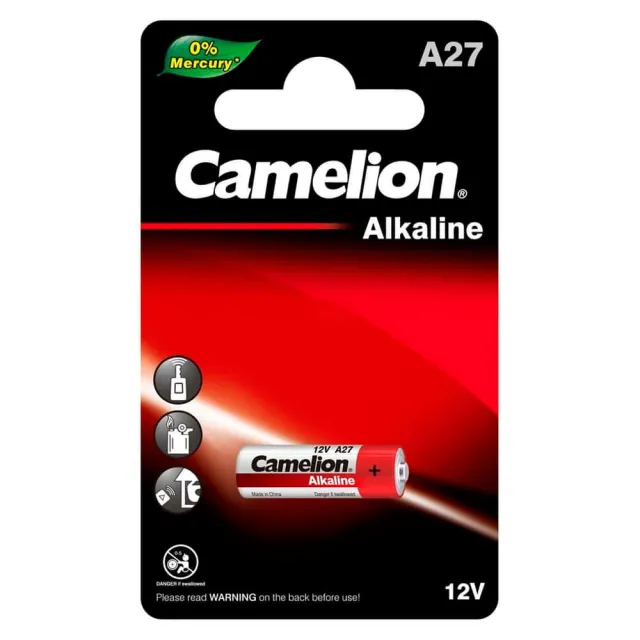 Батарейка Camelion A27-BP1 Mercury Free без ртути 100 К