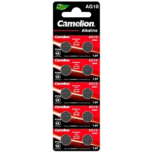 Батарейка Camelion AG 10-BP10 Mercury Free (без ртути) 100/3600 К