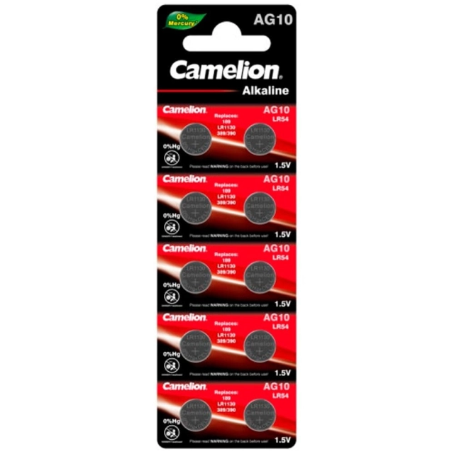 Батарейка Camelion AG 10-BP10 Mercury Free (без ртути) 100/3600 К Батарейка Camelion AG 10-BP10 Mercury Free (без ртути) 100/3600 К