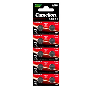 Батарейка Camelion AG 6-BP10 Mercury Free 100/3600 К (без ртути)