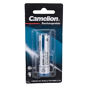 Аккумулятор Camelion ICR18650 3.7V-2200mAh Li-ion (защита)