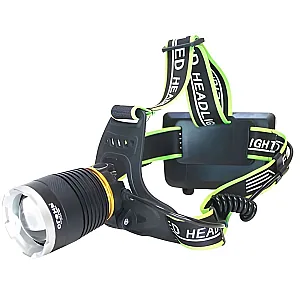 Фонарик налобный Armagan YM-8002-P90 аккумуляторный 2*18650 зарядка micro