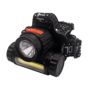 Фонарь налобный Armagan YM-BL105 аккумуляторный с двумя источниками света зарядка Micro в комплекте