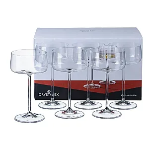 Набор бокалов для шампанского Crystalex Alex 40950/220 код 104829 стеклянных 220 мл 6 шт