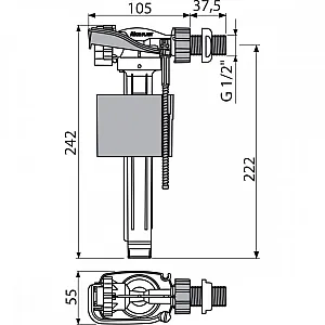 Впускной механизм AlcaPlast А160-1/2