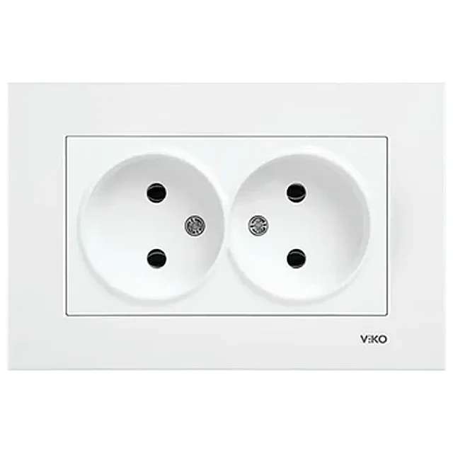 Розетка Viko Karre 90960055 2 гнезда белый