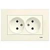 Розетка Viko Karre 90960155 2 гнезда кремовый
