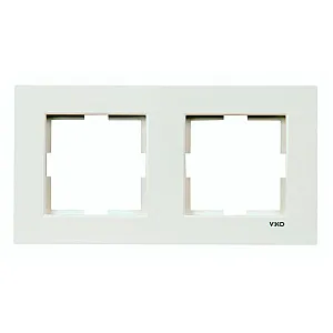 Рамка Viko Karre 90960201 2 поста универсальная белая