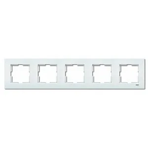 Рамка Viko Karre 90960204 5 постов универсальная белая