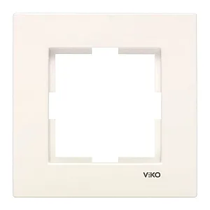 Рамка Viko Karre 90960210 1 пост кремовый