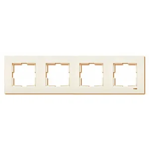 Рамка Viko Karre 90960213 4 поста универсальная кремовая