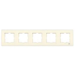 Рамка Viko Karre 90960214 5 постов универсальная кремовая