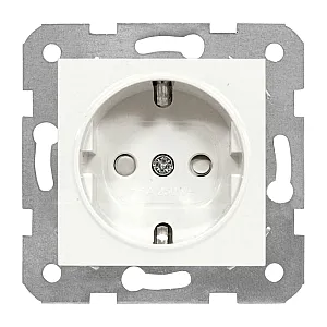 Розетка Viko Karre 90963608 с заземлением 1 гнездо белая