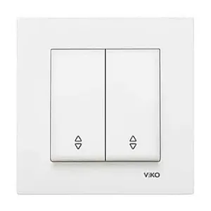 Выключатель проходной Viko Karre 90963617 2 клавиши белый