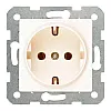 Розетка Viko Karre 90963708 с заземлением 1 гнездо кремовый
