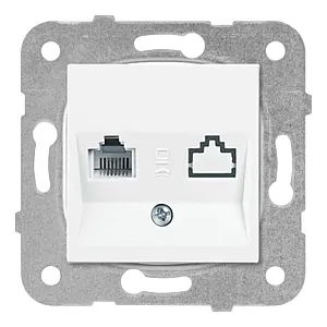 Розетка компьютерная Viko Karre 90967032 1 гнездо белый