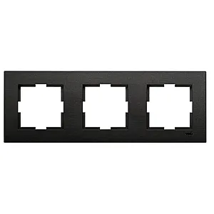 Рамка Viko Novella 92190643 3 поста универсальная дымчатый