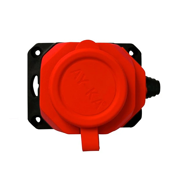 Колодка AY-KA 55 100 01 1 гнездо каучуковая красная Колодка AY-KA 55 100 01 1 гнездо каучуковая красная