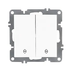 Выключатель проходной Arvia Electric Karen 50 01 1000 211 2 клавиши белый