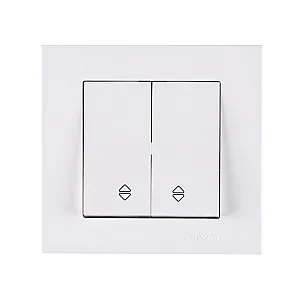 Выключатель проходной Arvia Electric Karen 50 01 1000 211 2 клавиши белый