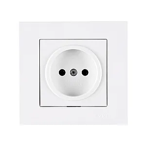 Розетка Arvia Electric Karen 50 01 1000 215 без заземления белая