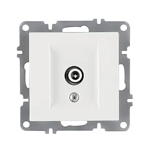 Розетка для ТВ Arvia Electric Karen 50 01 1000 273 концевая белая механизм