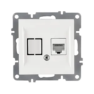 Розетка компьтерная Arvia Electric Karen 50 01 1000 247 белая механизм