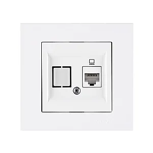 Розетка компьтерная Arvia Electric Karen 50 01 1000 247 белая механизм