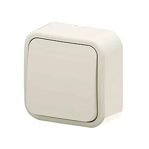 Выключатель Arvia Electric 25 02 1000 200 1 клавиша наружный кремовый