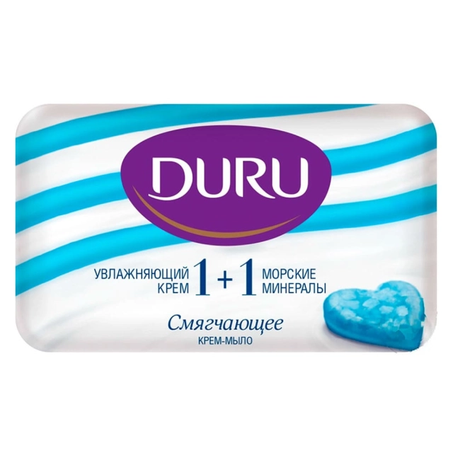 Мыло Duru 1+1 увлажняющий крем и морские минералы 80 г Мыло Duru 1+1 увлажняющий крем и морские минералы 80 г