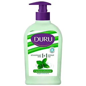 Мыло жидкое Duru 1+1 увлажняющий крем и зеленый чай 300 мл