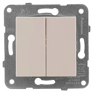 Выключатель Viko Karre 90963702 2 клавиши кремовый