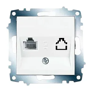 Розетка телефонная Viko Karre 90967013 белая