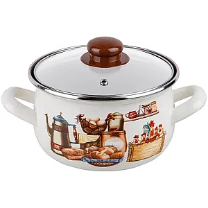 Кастрюля Perfecto Linea Традиции 50-951939 стальная эмалированная 3.8 л