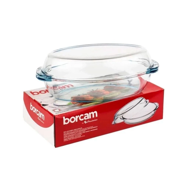Кастрюля Borcam 59032 1017149 с крышкой овальная 1.7 л Кастрюля Borcam 59032 1017149 с крышкой овальная 1.7 л