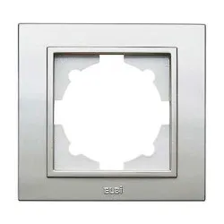 Рамка EL-BI Zena 608-011000-271 1 пост серебро